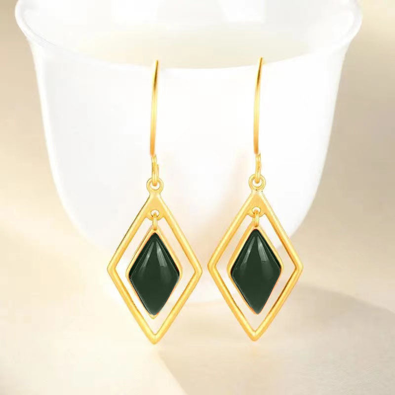 Delicate Artisan Gold Earring