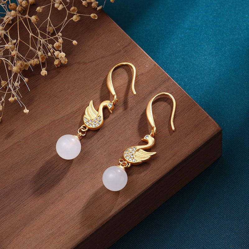 Delicate Artisan Gold Earring