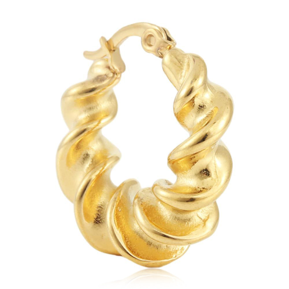 Delicate Artisan Gold Earring