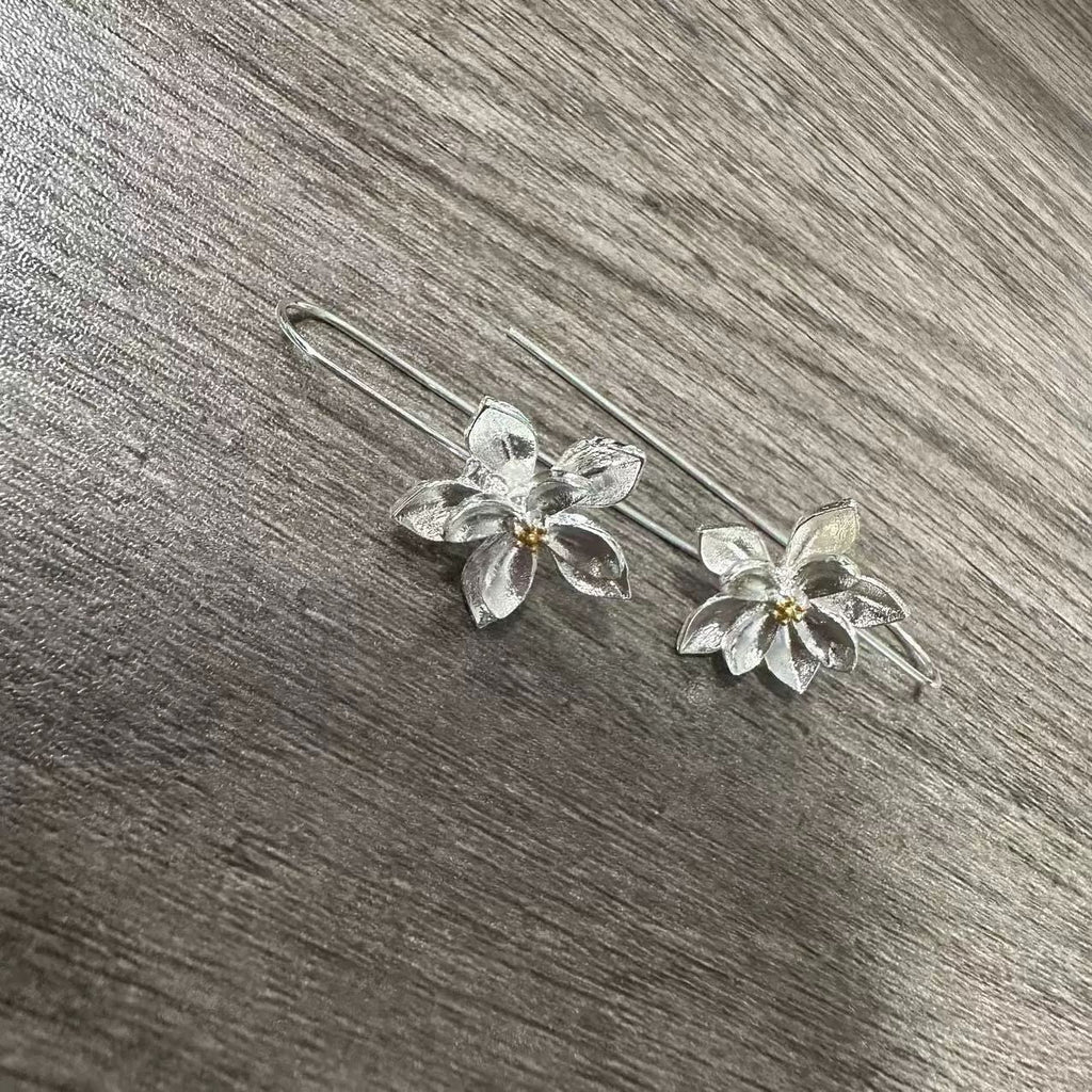Delicate Artisan Silver Earring