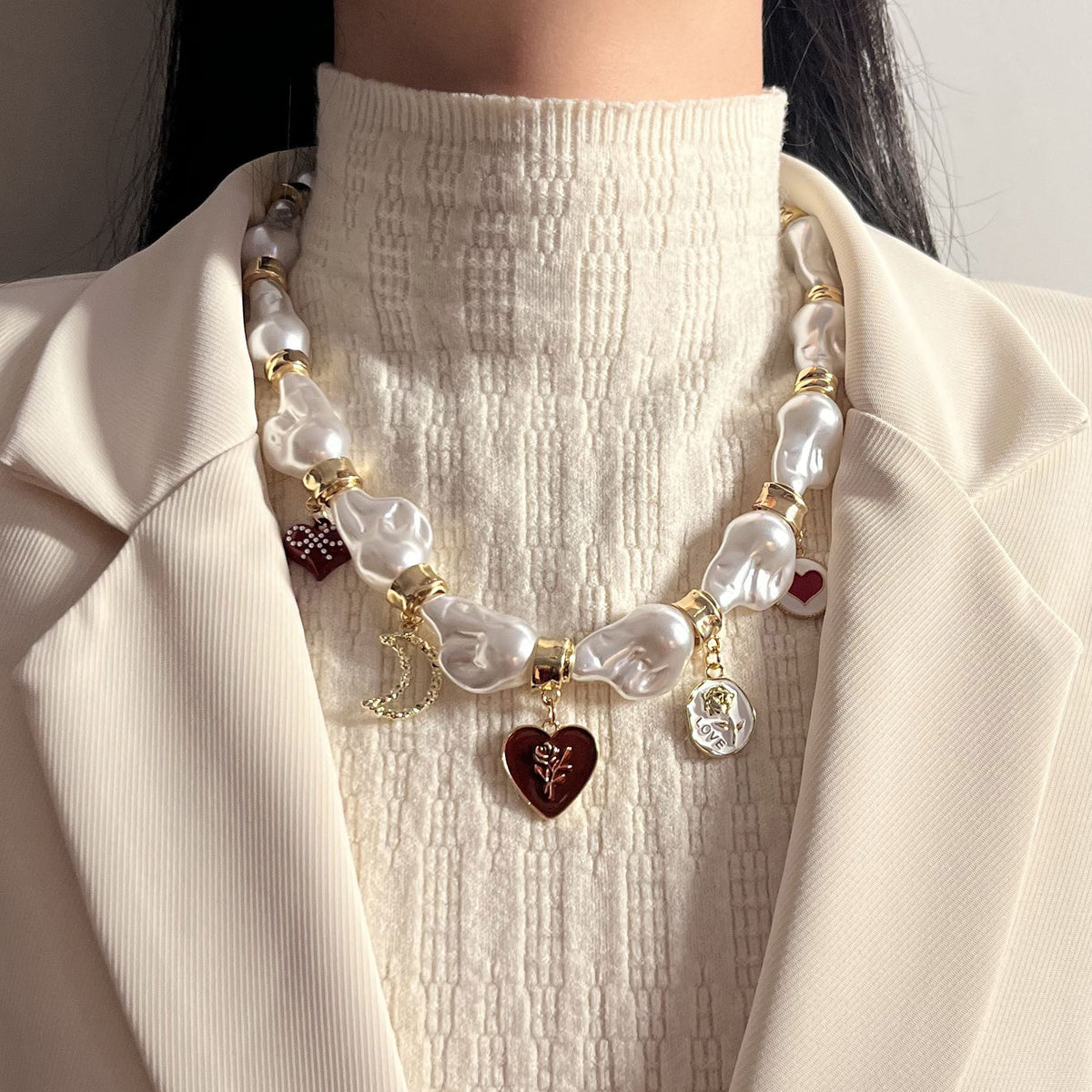 Delicate Artisan Pearl Necklace
