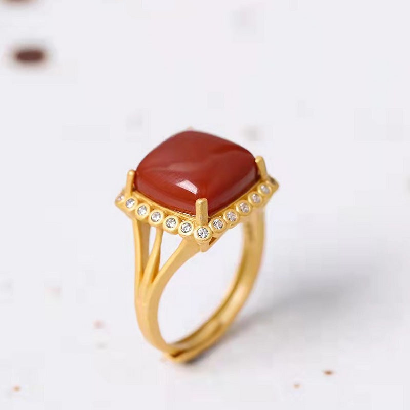Delicate Artisan Gold Ring