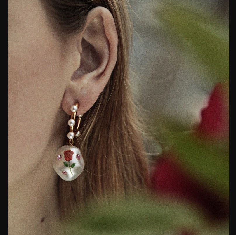 Vintage Handmade Pearl Earring