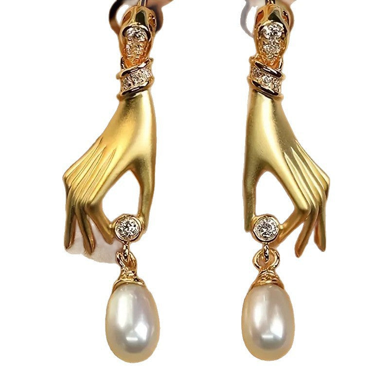 Vintage Handmade Pearl Earring