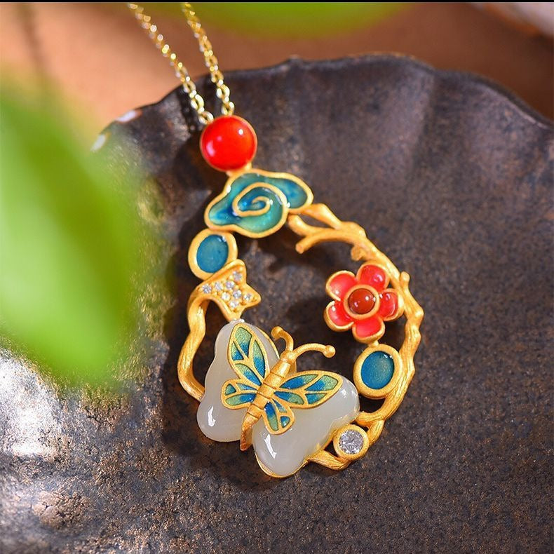 Vintage Handmade Gold Necklace