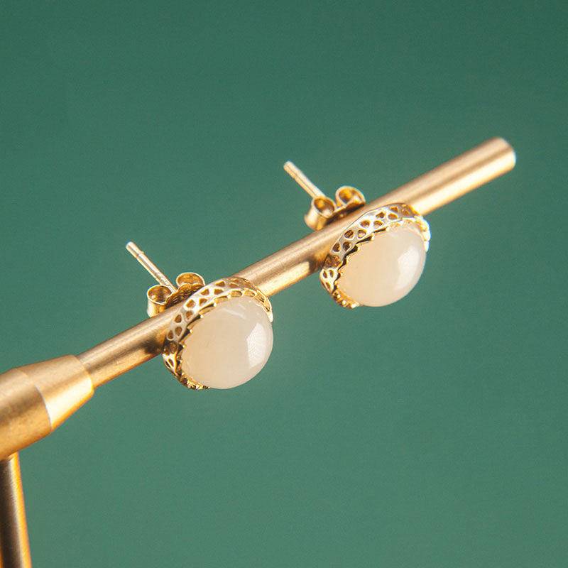 Delicate Artisan Gold Earring