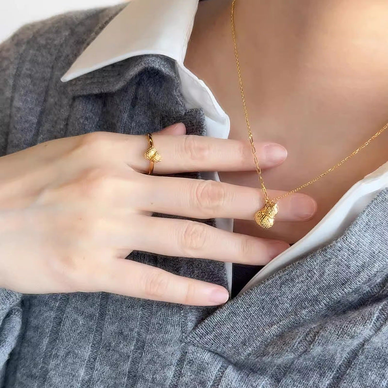 Delicate Artisan Gold Ring