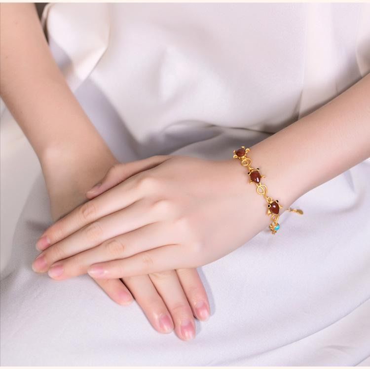 Delicate Artisan Gold Bracelet