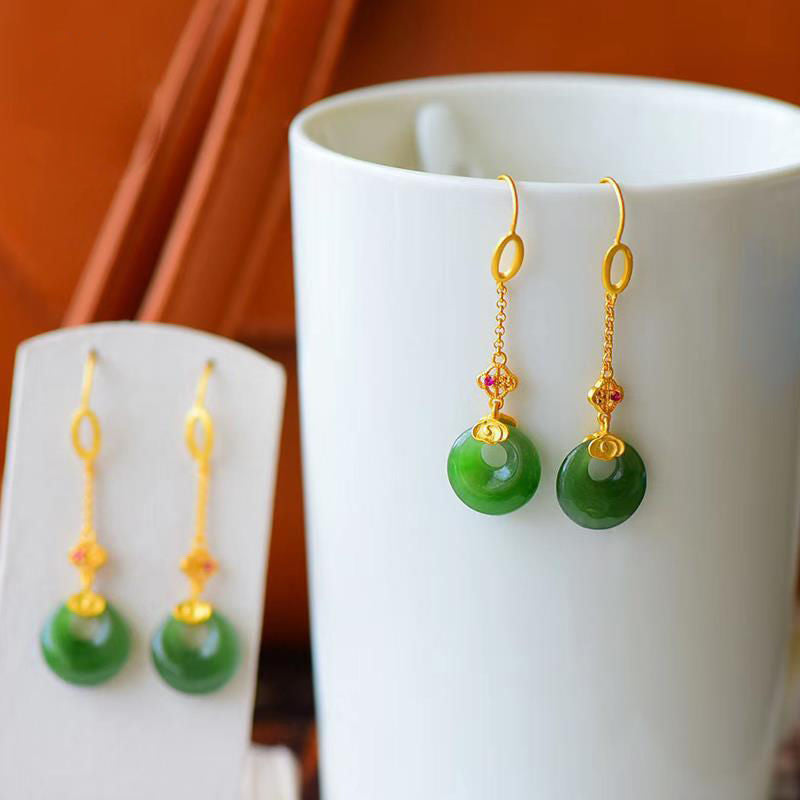 Delicate Artisan Gold Earring