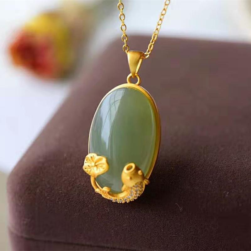 Delicate Artisan Gold Pendant