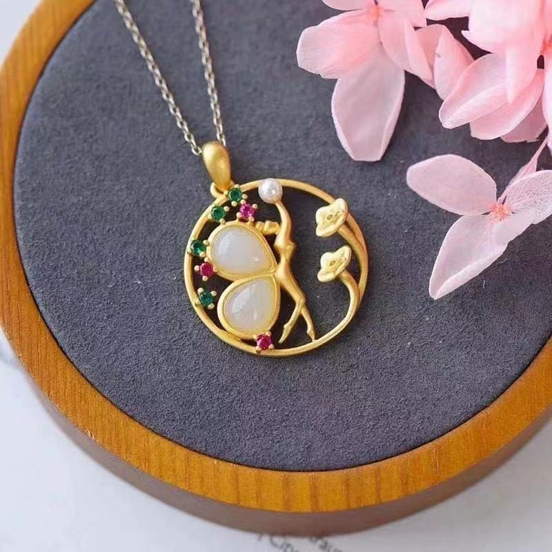 Delicate Artisan Gold Pendant