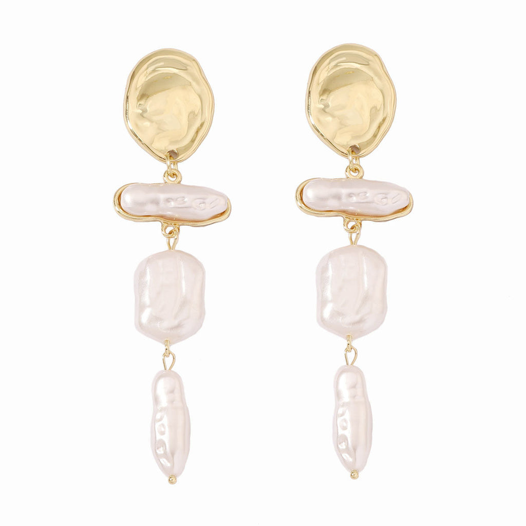 Delicate Artisan Pearl Earring