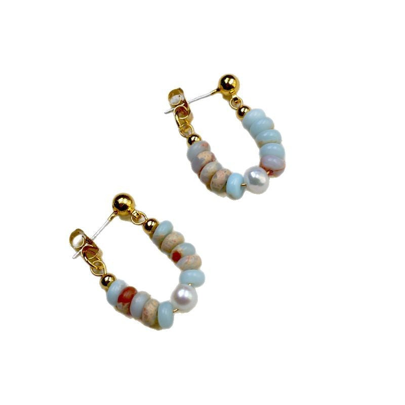 Delicate Artisan Gold Earring