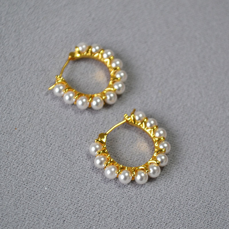 Delicate Artisan Gold Earring