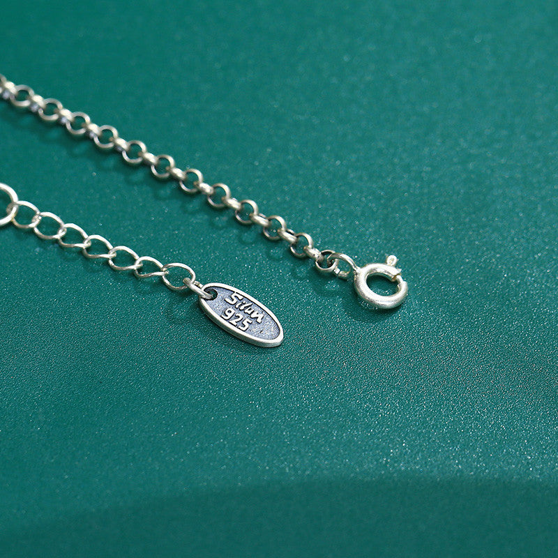Delicate Artisan Silver Anklet