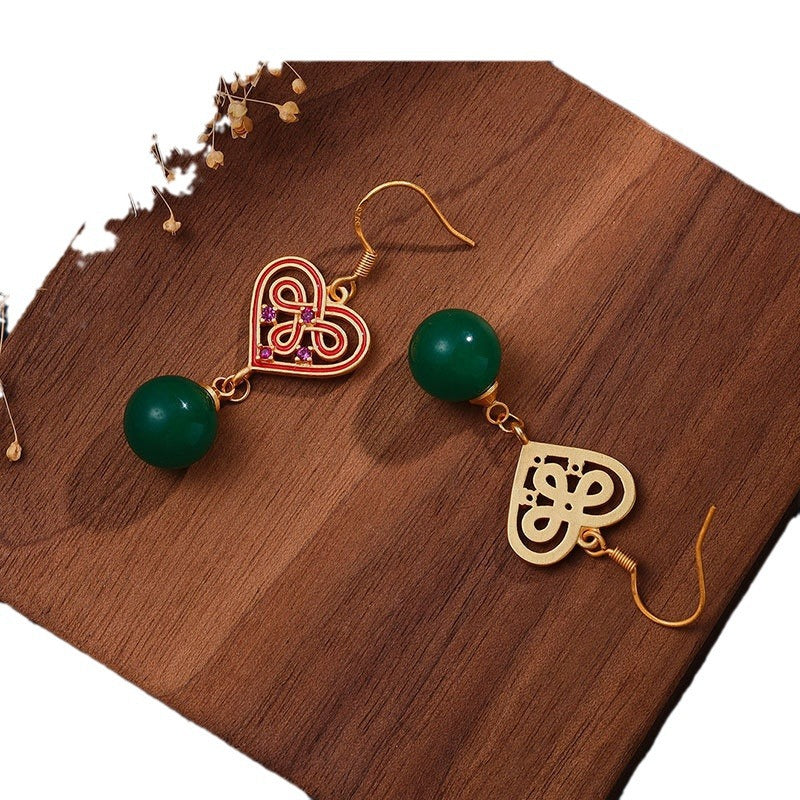 Delicate Artisan Gold Earring