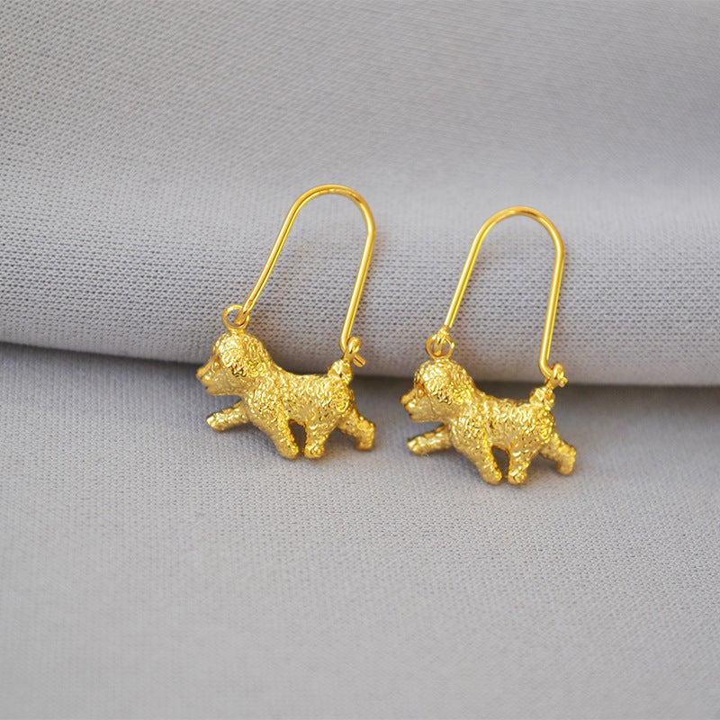 Vintage Handmade Gold Earring