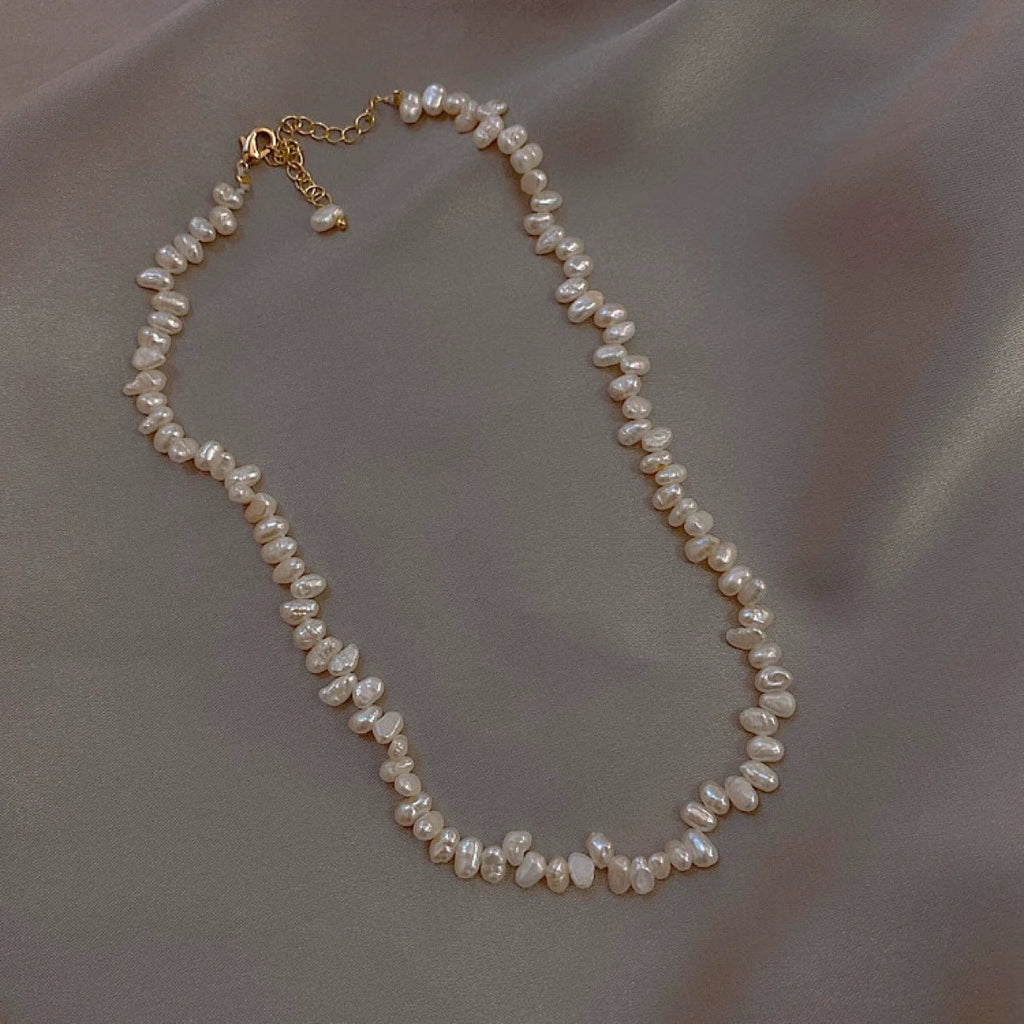 Delicate Artisan Pearl Necklace