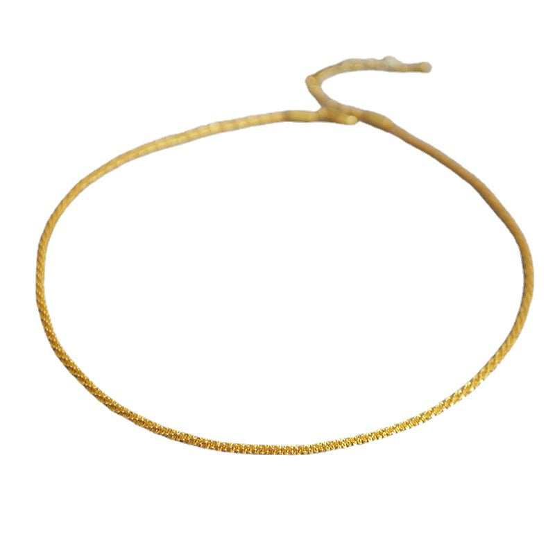 Vintage Handmade Gold Necklace