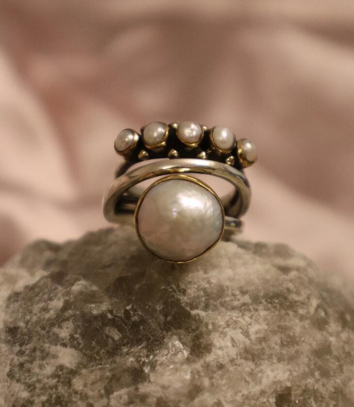 Vintage Handmade Pearl Ring