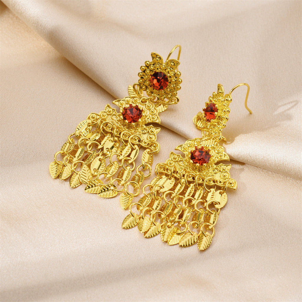 Delicate Artisan Gold Earring