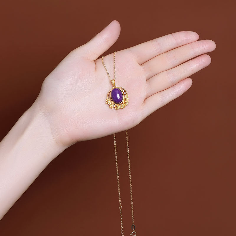 Delicate Artisan Gold Pendant