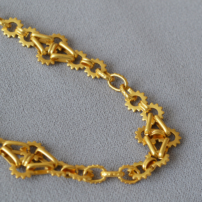 Vintage Handmade Gold Necklace