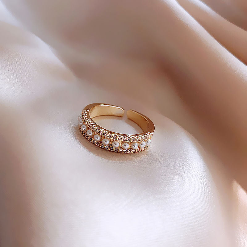 Romantic Pearl Ring for Special Moments