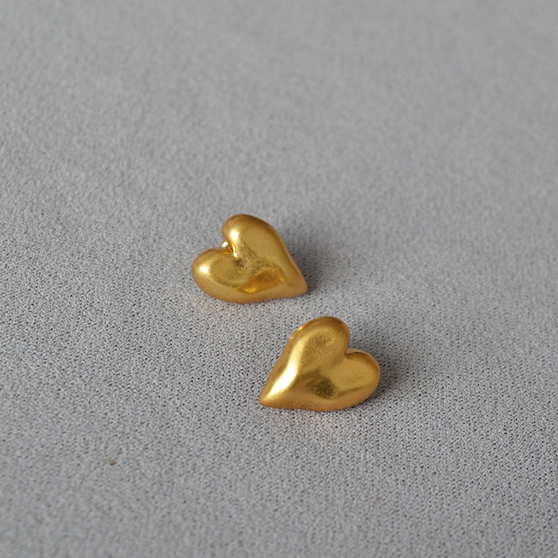 Vintage Handmade Gold Earring