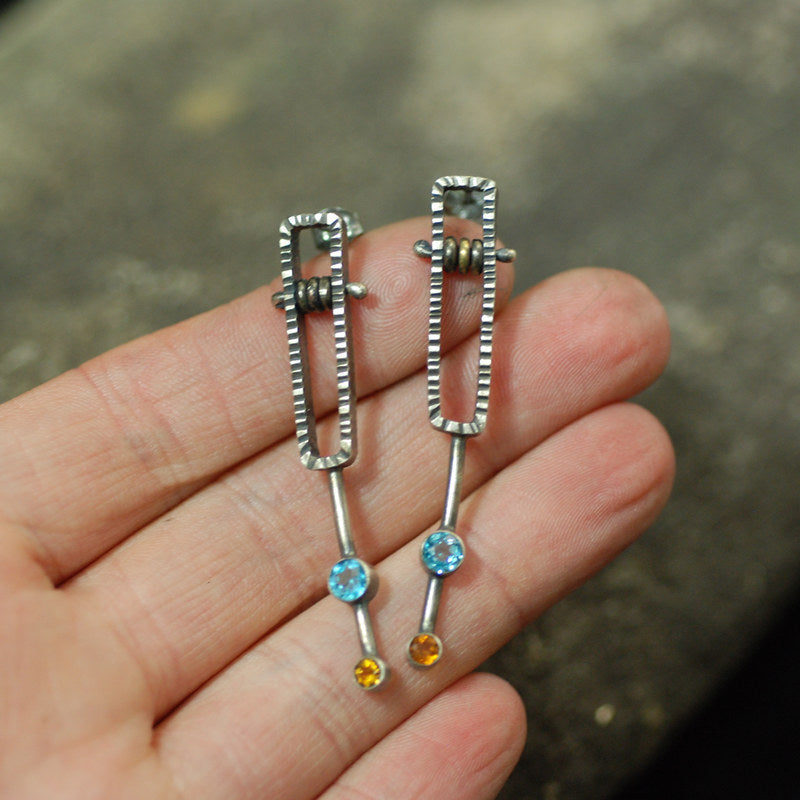 Vintage Handmade Silver Earring