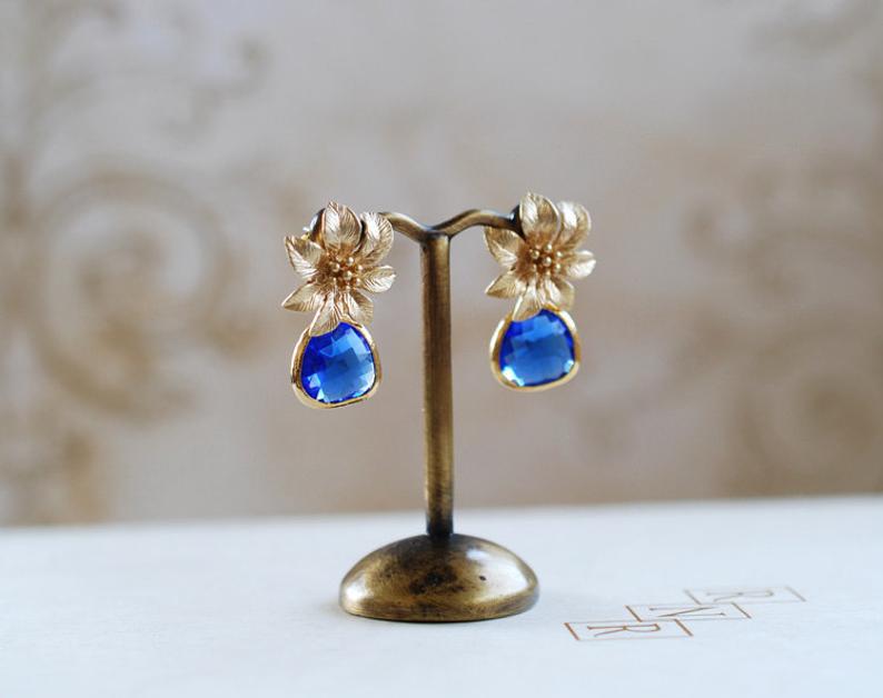 Vintage Handmade Gold Earring