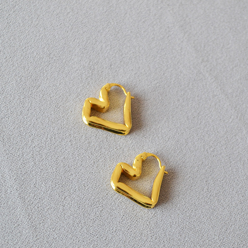 Vintage Handmade Gold Earring
