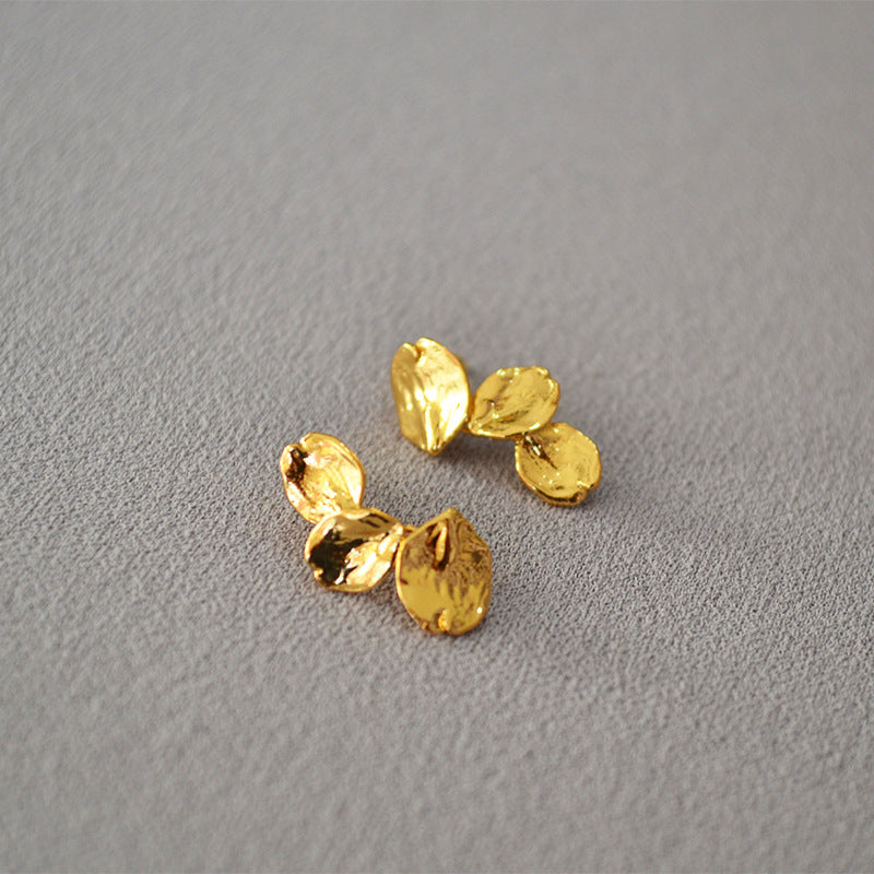 Vintage Handmade Gold Earring