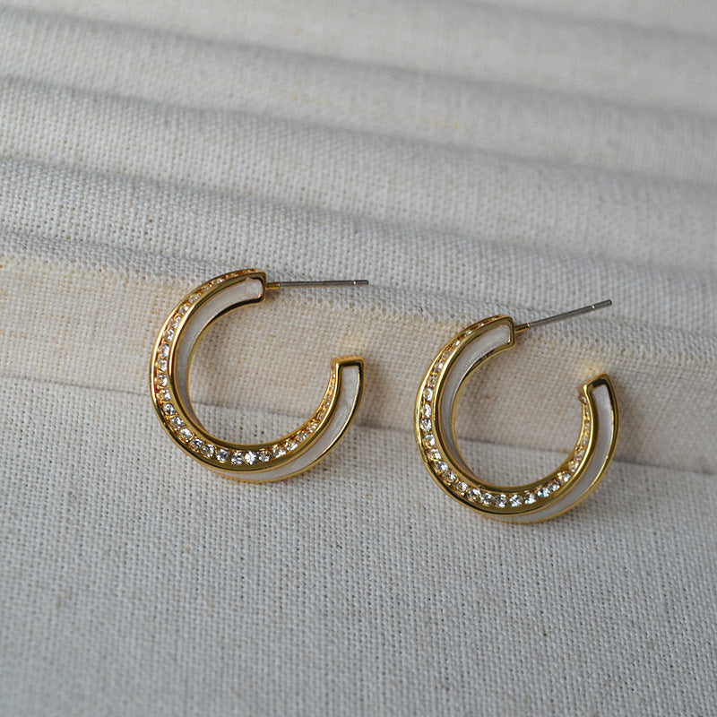 Vintage Handmade Gold Earring