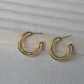 Vintage Handmade Gold Earring