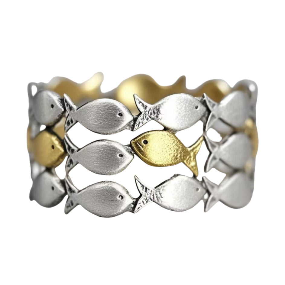 Delicate Artisan Gold Ring