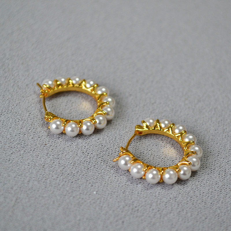 Delicate Artisan Gold Earring