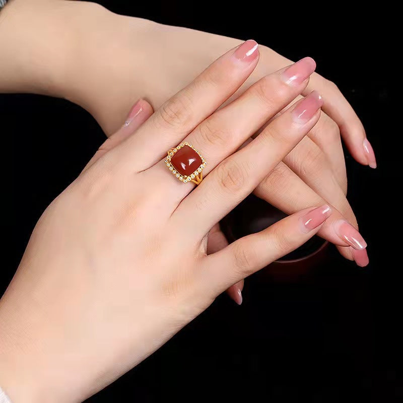 Delicate Artisan Gold Ring