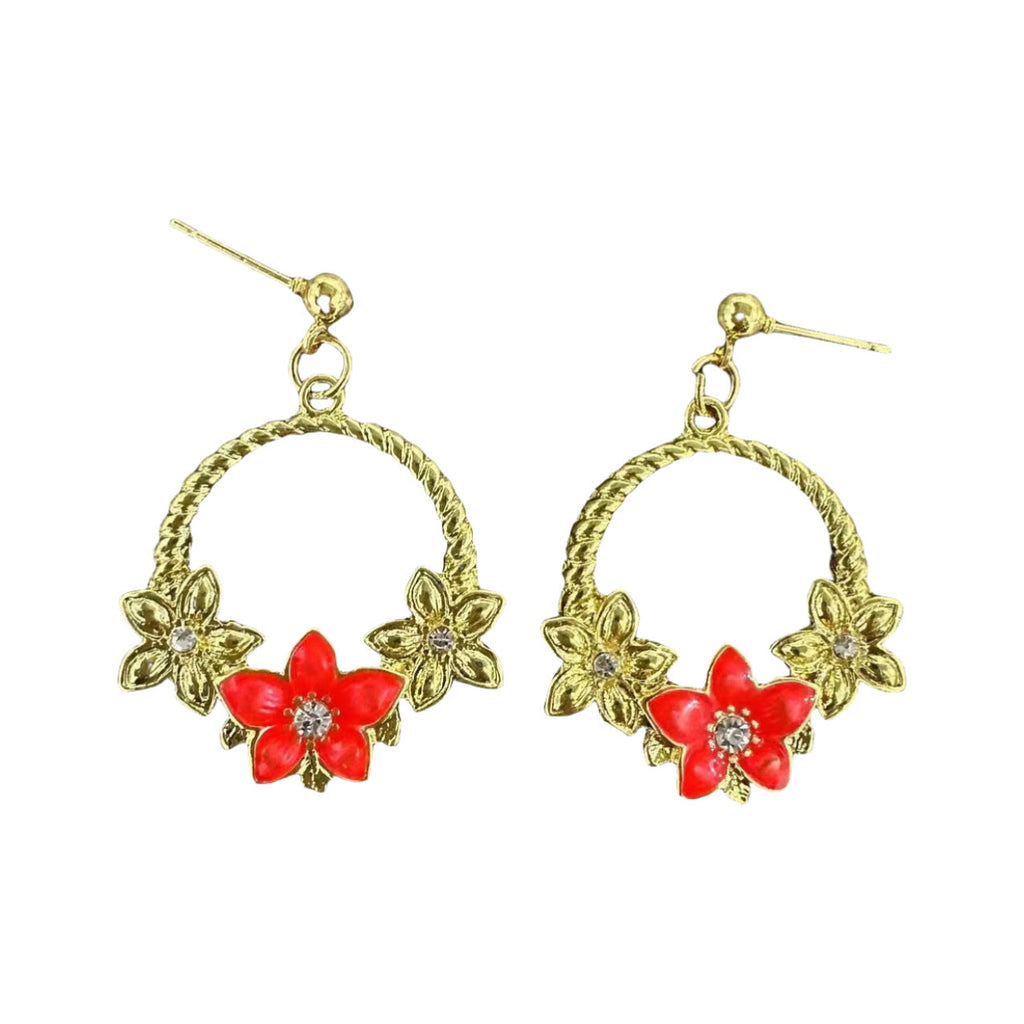 Delicate Artisan Gold Earring