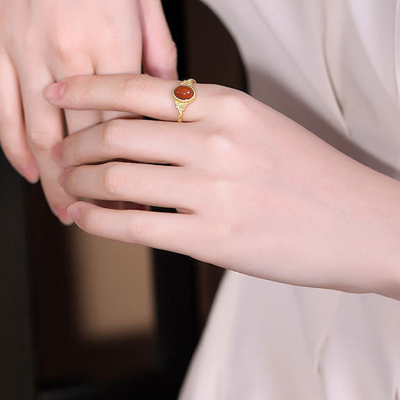 Delicate Artisan Gold Ring