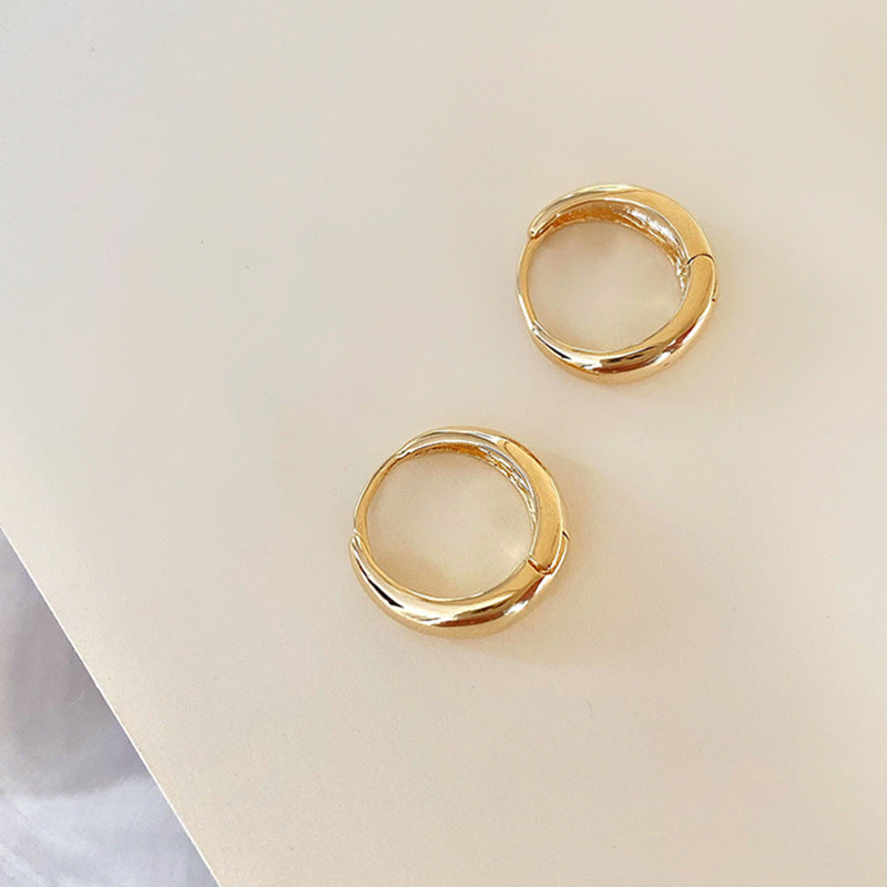 Delicate Artisan Gold Earring