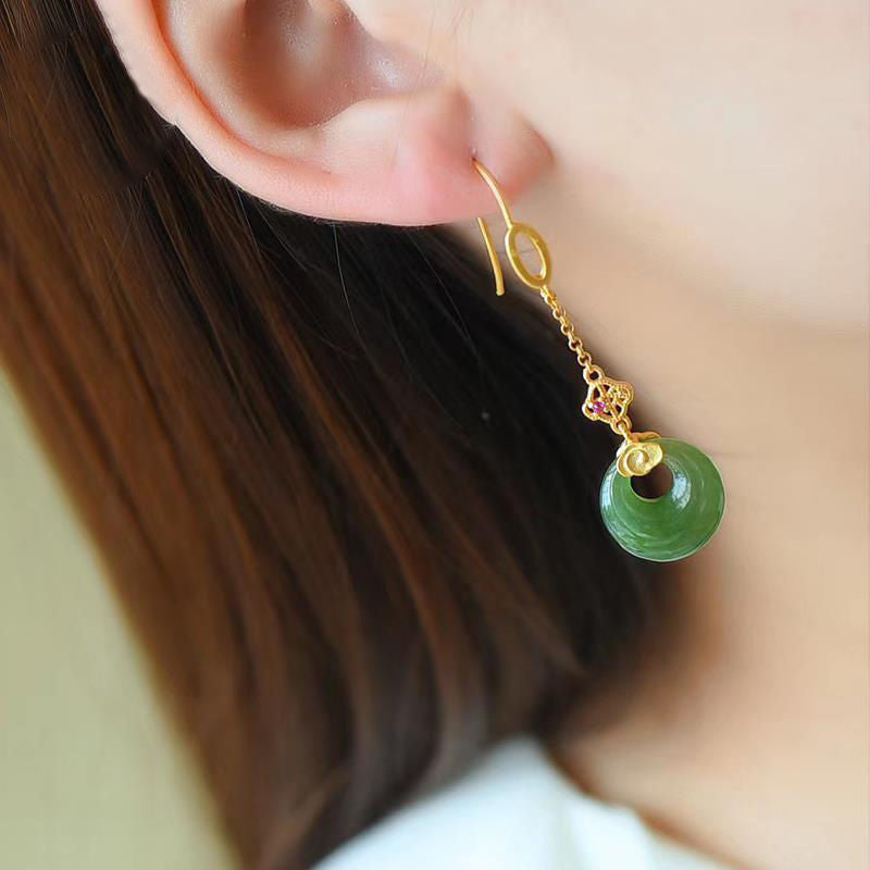 Delicate Artisan Gold Earring