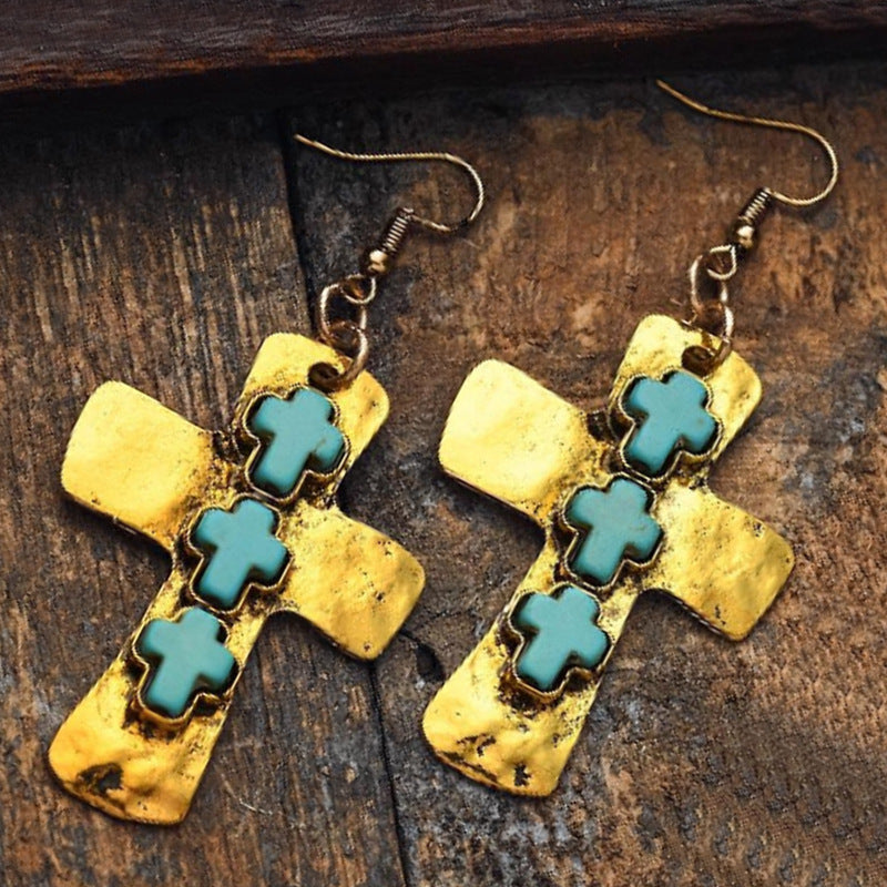 Delicate Artisan Gold Earring