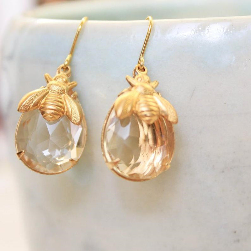 Vintage Handmade Gold Earring