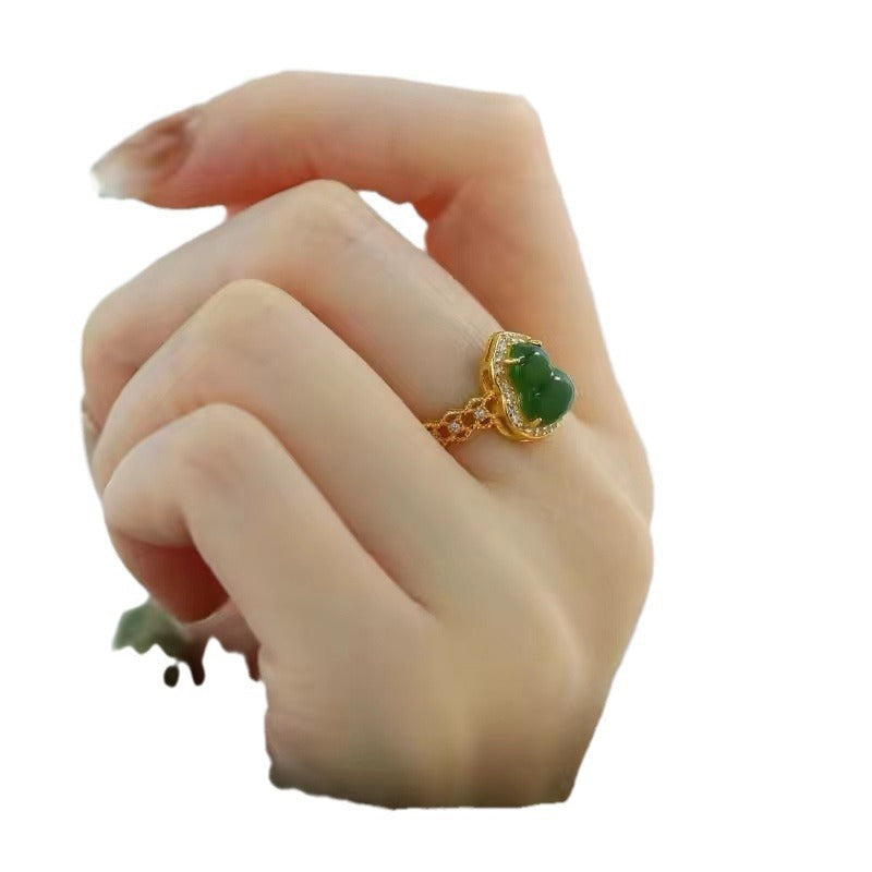 Delicate Artisan Gold Ring