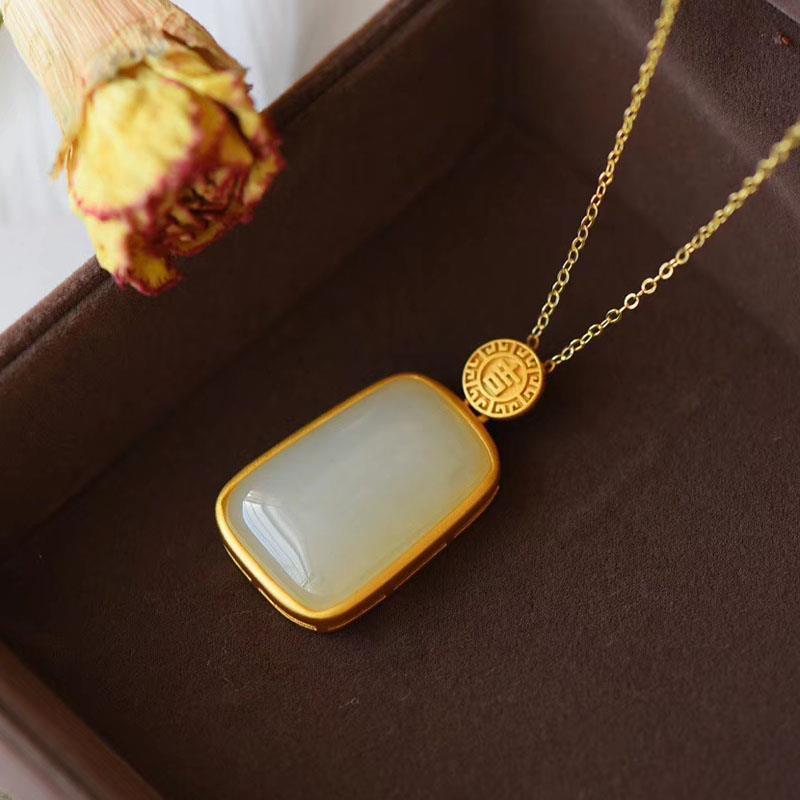 Delicate Artisan Gold Pendant