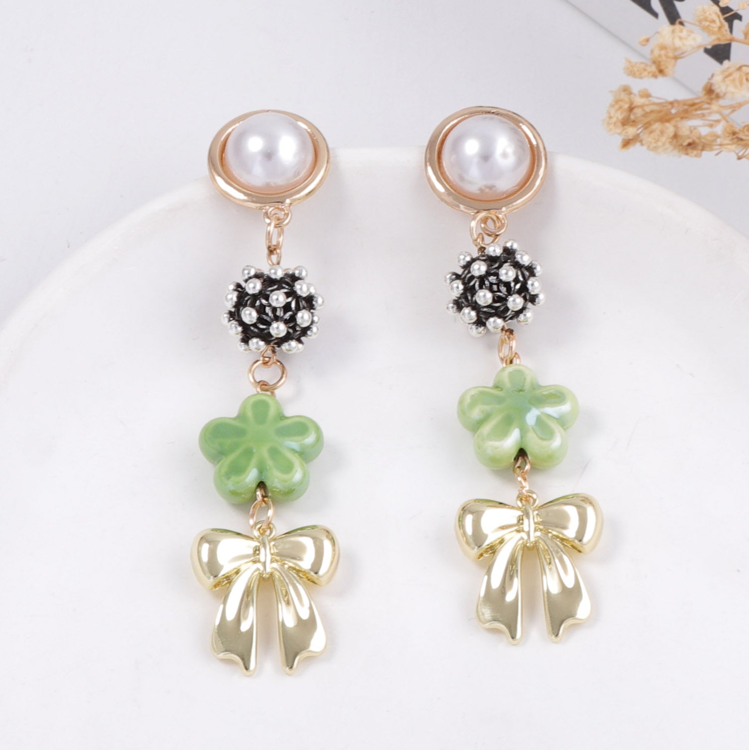 Delicate Artisan Pearl Earring