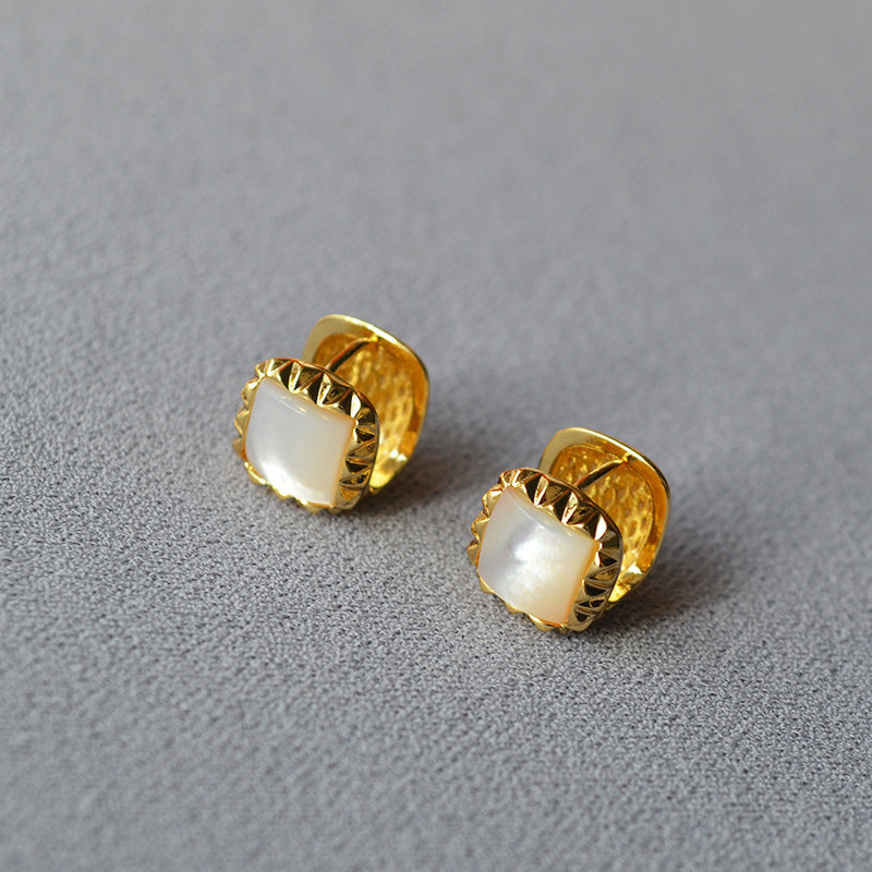 Delicate Artisan Gold Earring
