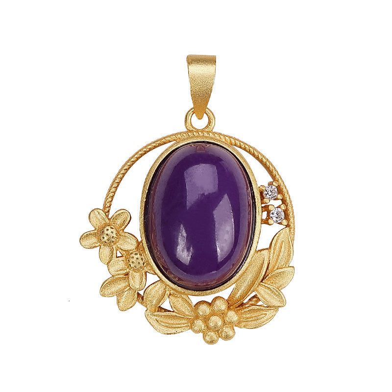 Delicate Artisan Gold Pendant