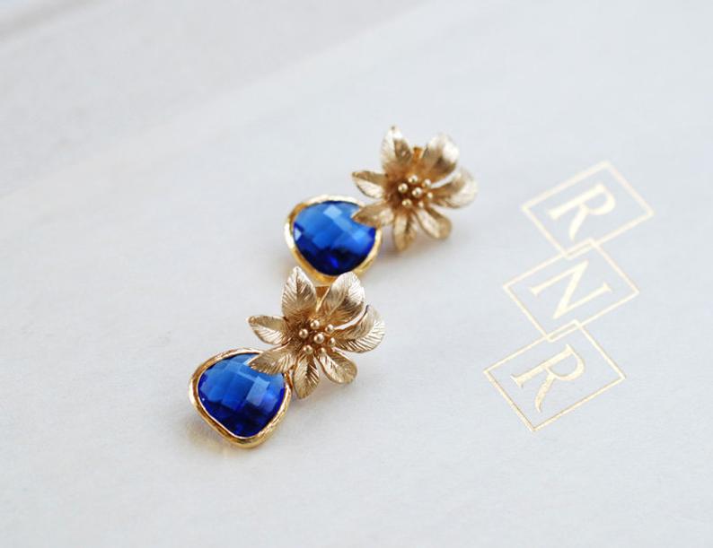 Vintage Handmade Gold Earring